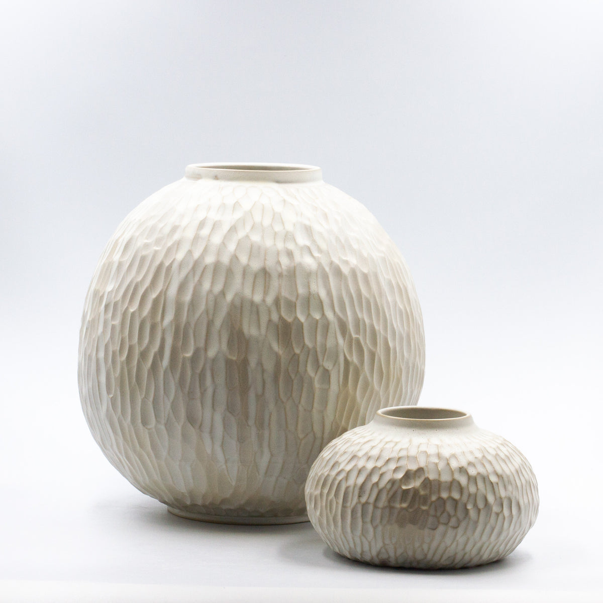 Handmade Carved Moon vase- Big