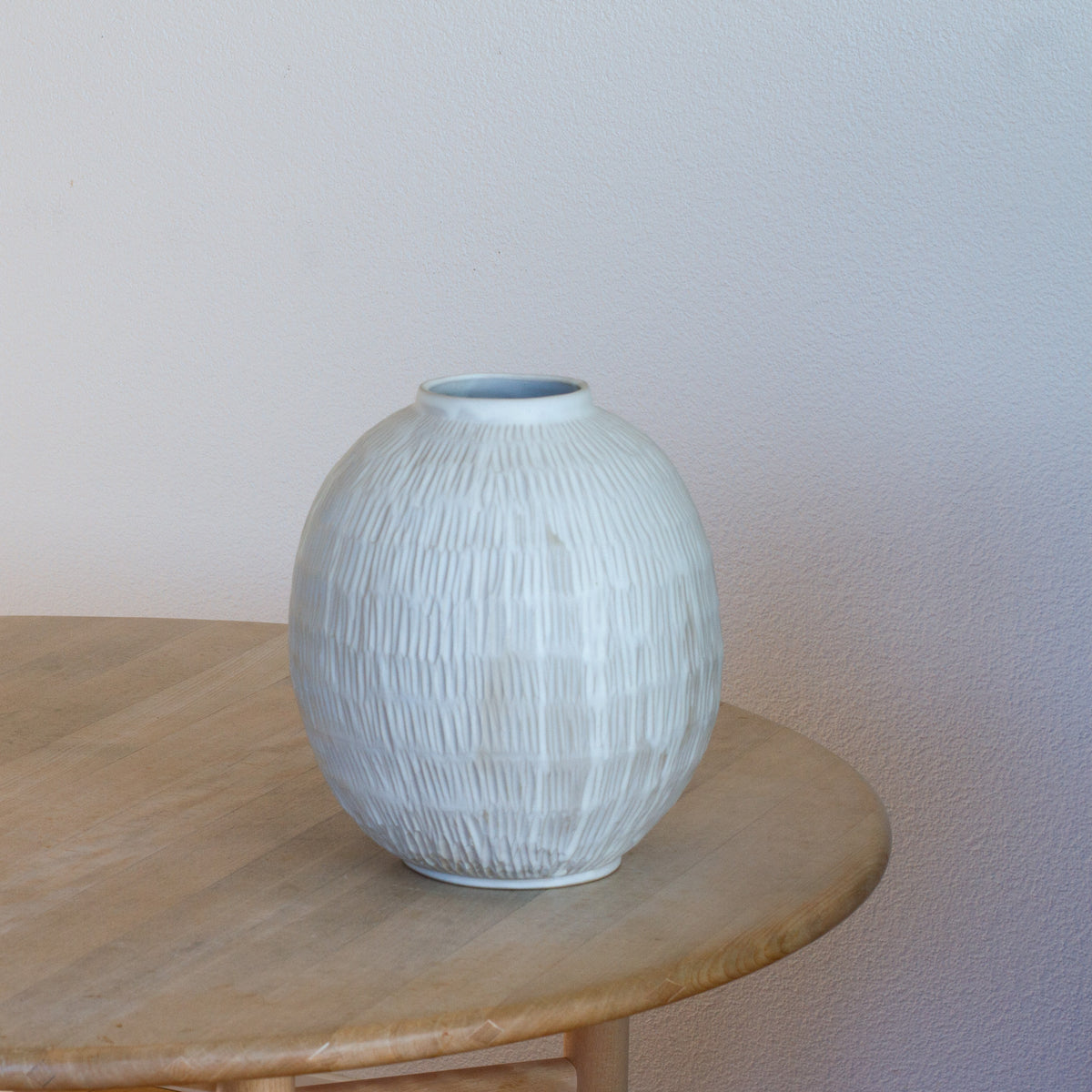 Handmade Carved Moon vase- Big