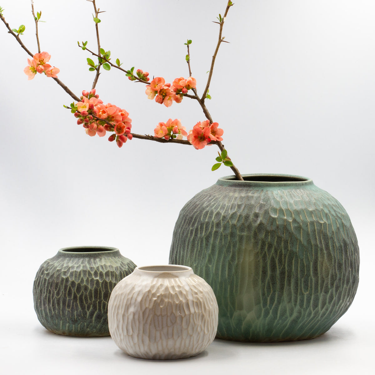 Handmade Carved Moon Vase