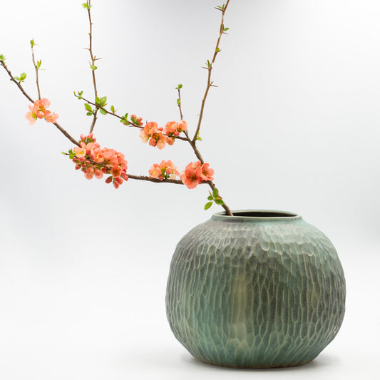 Handmade Carved Moon Vase