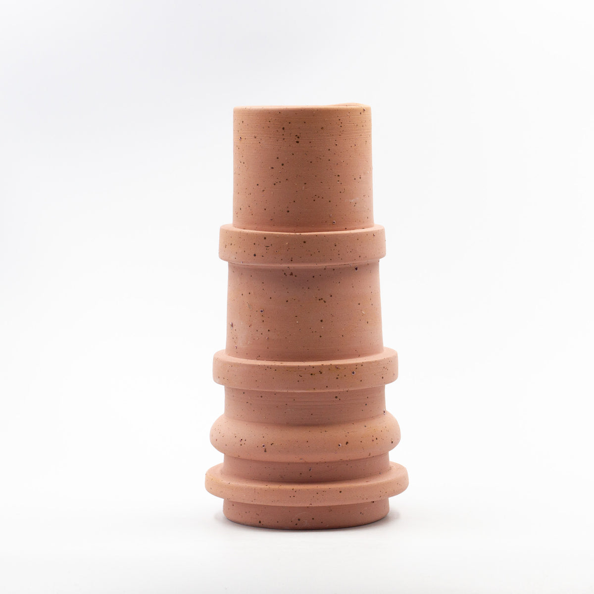 Tall Speckled Spindle Vase