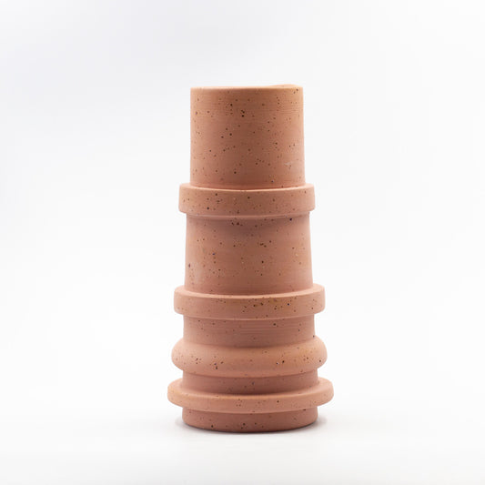 Tall Speckled Spindle Vase